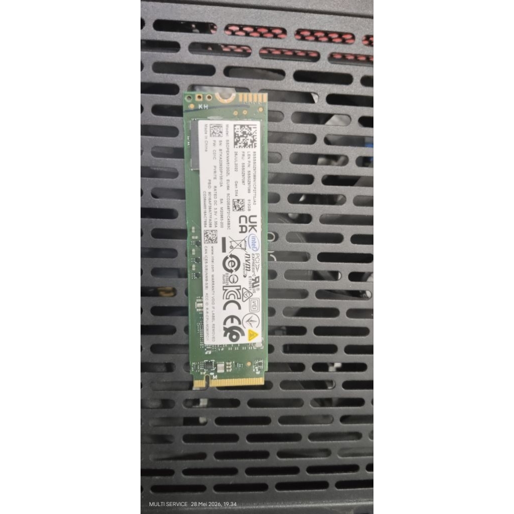 Intel SSD 670P M.2 Pcie Gen3 Nvme 2280 512GB