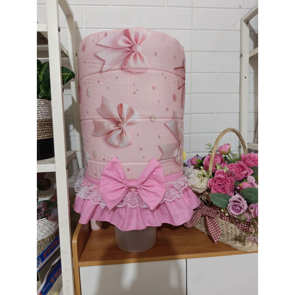 sarung galon cantik, sarung galon renda, cover galon sarung galon custom