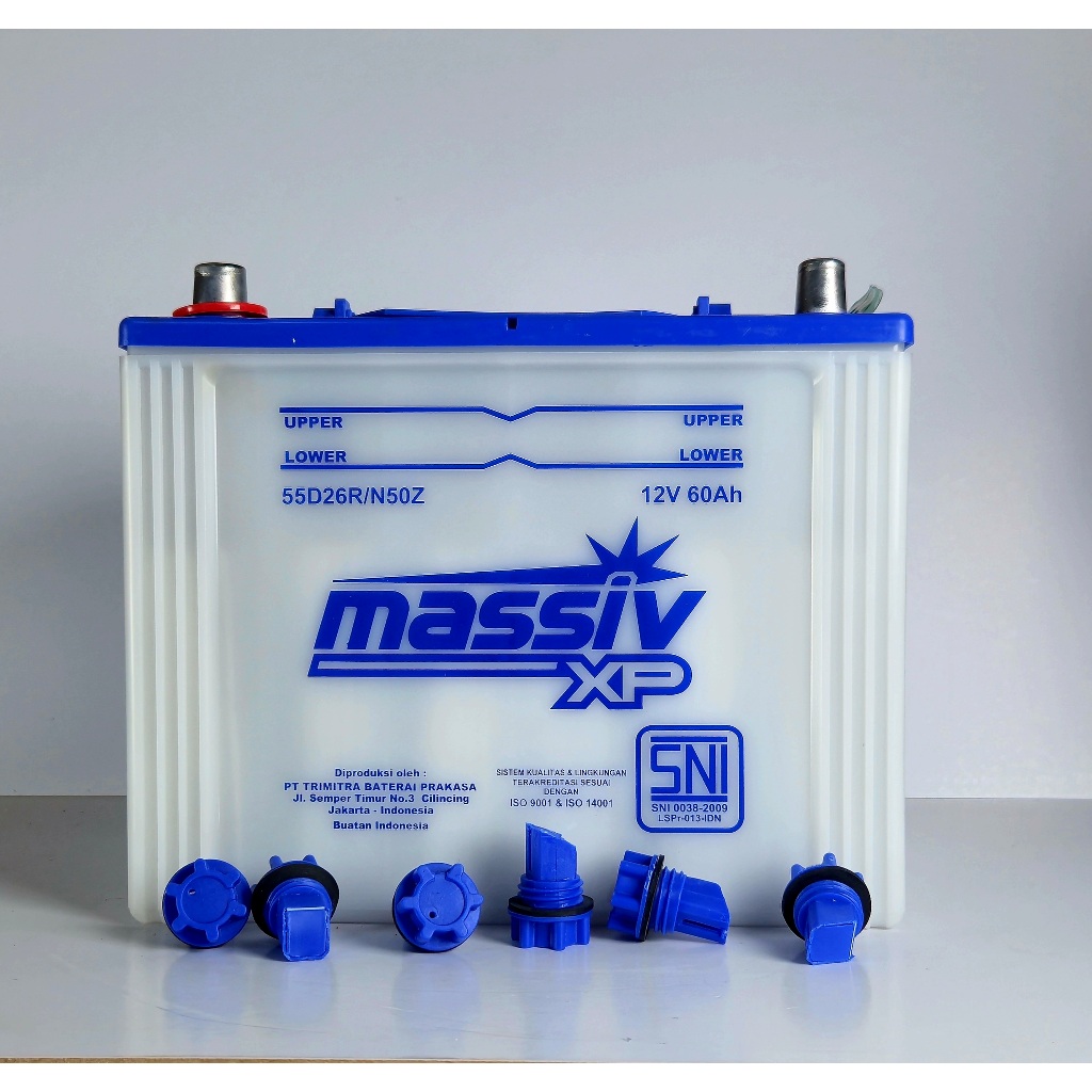 Massiv XP N50Z 60 AH Aki Mobil Otomotif Starting Basah