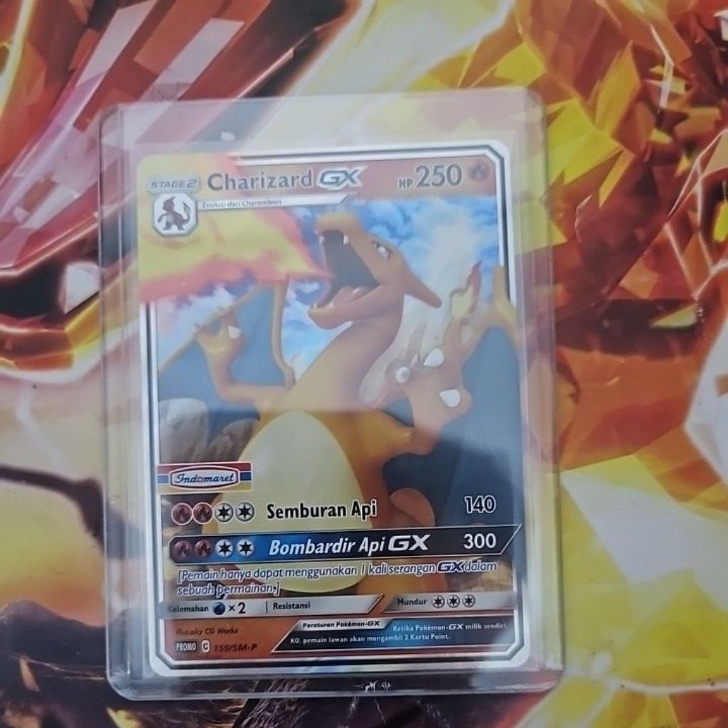 kartu pokemon tcg indonesia Charizard GX 159 / SM-P promo indomaret