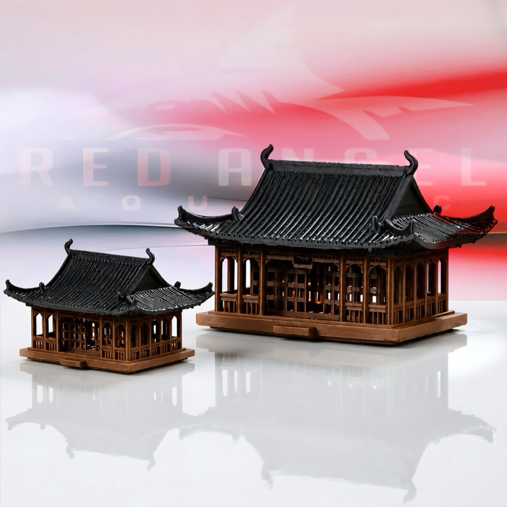 MINIATUR RUMAH KUIL HIASAN AQUARIUM DIORAMA PALUDARIUM AQUASCAPE SUPER REALISTIC