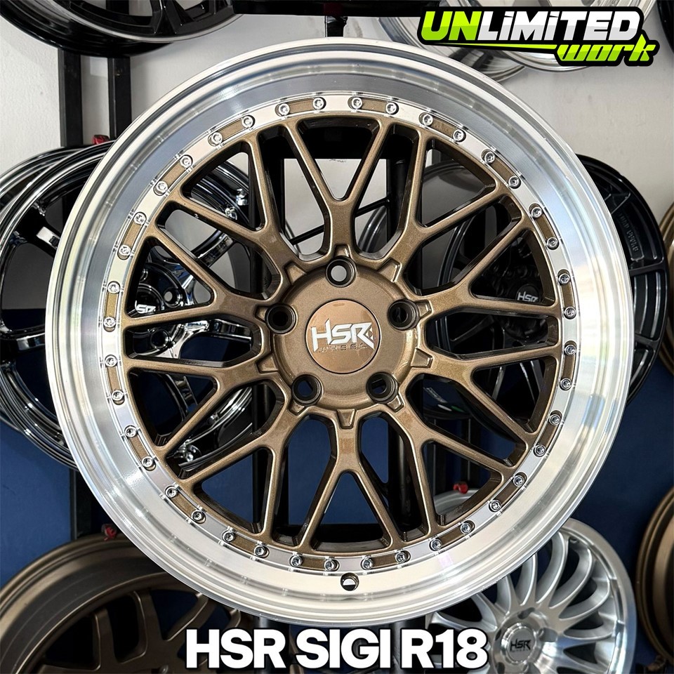 Velg Model BBS LM HSR SIGI R18 ET 40 PCD 5X114,3 Rata Body Untuk Camry XL7 Innova Rush Civic Alphard