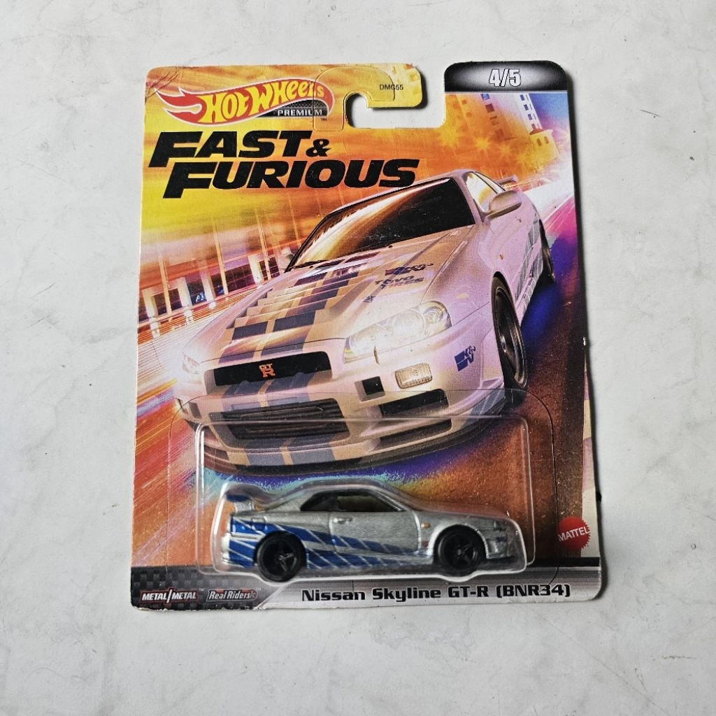 hotwheels premium nissan skyline gtr R34 fast furious imports