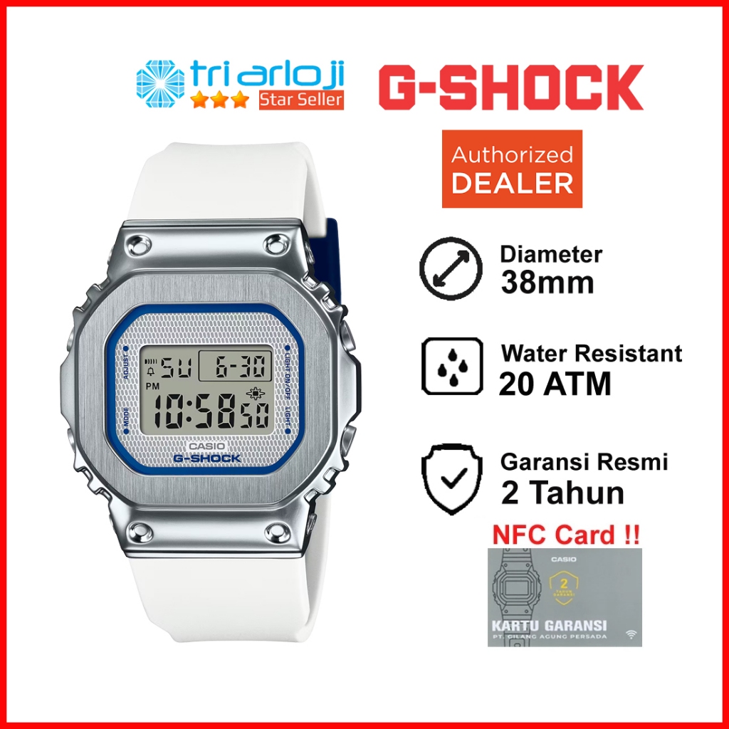 Casio G-SHOCK GM-S5600LC-7DR Jam Tangan Wanita GSHOCK Metal GMS5600LC GM-S5600LC-7 GM S5600LC 7DR