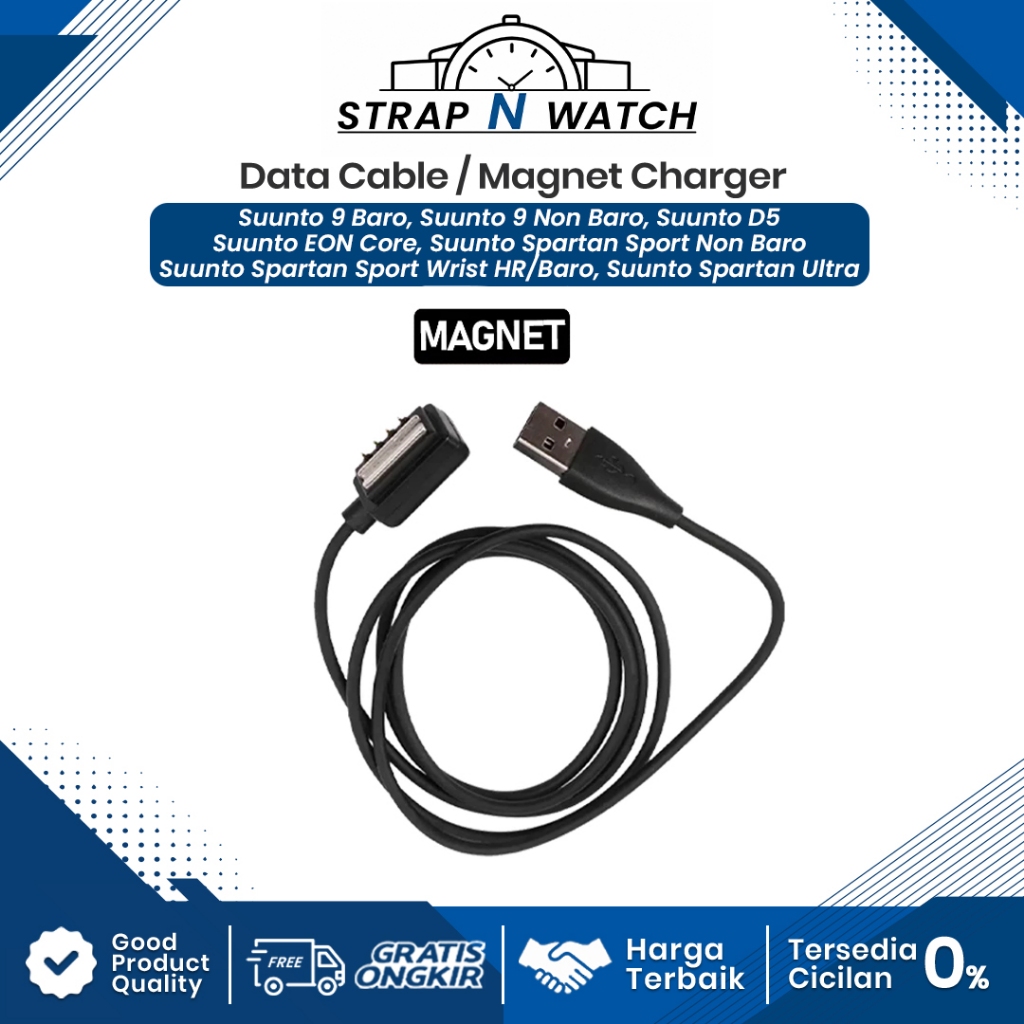 Kabel Data Kabel Charger Charging Cable Type MAGNET Suunto Spartan Sport Non Baro Suunto 9