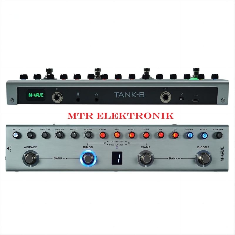 M-Vave TANK B Bass Multi Efek Processor MVave Original