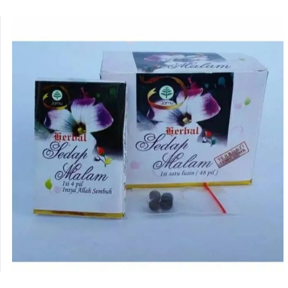 jamu sedap malam pil / 1 box isi 12 kotak x 4 pil