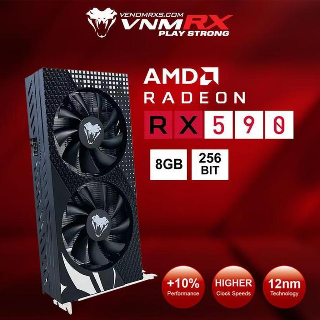 VenomRX Radeon RX 590 8GB DDR5 256 Bit Dual Fan