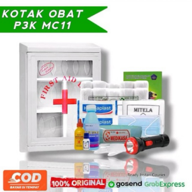 Kotak P3K Dinding + Isi Type C / First Aid Kit Box Kotak P3K isi Type C