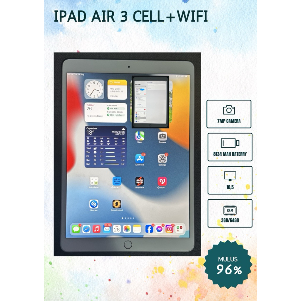 Ipad Air 3 Cellular + Wifi 64Gb