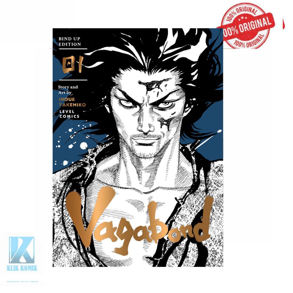 Komik Vagabond Bind Up Edition Vol 1 Takehiko Inoe Terbitan Level Comics