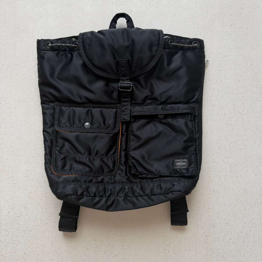 Porter Yoshida & Co. Tanker Rucksack Backpack Black Good Condition