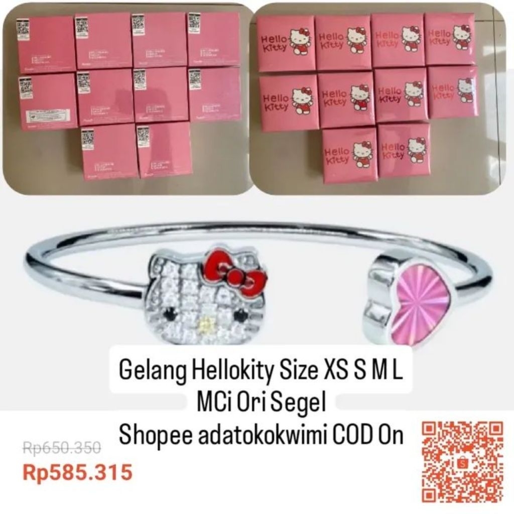 Hello Kitty HK Gelang MCi Ori Segel