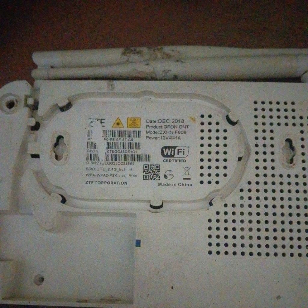 ZTE ZXHN F609 Router Wireless