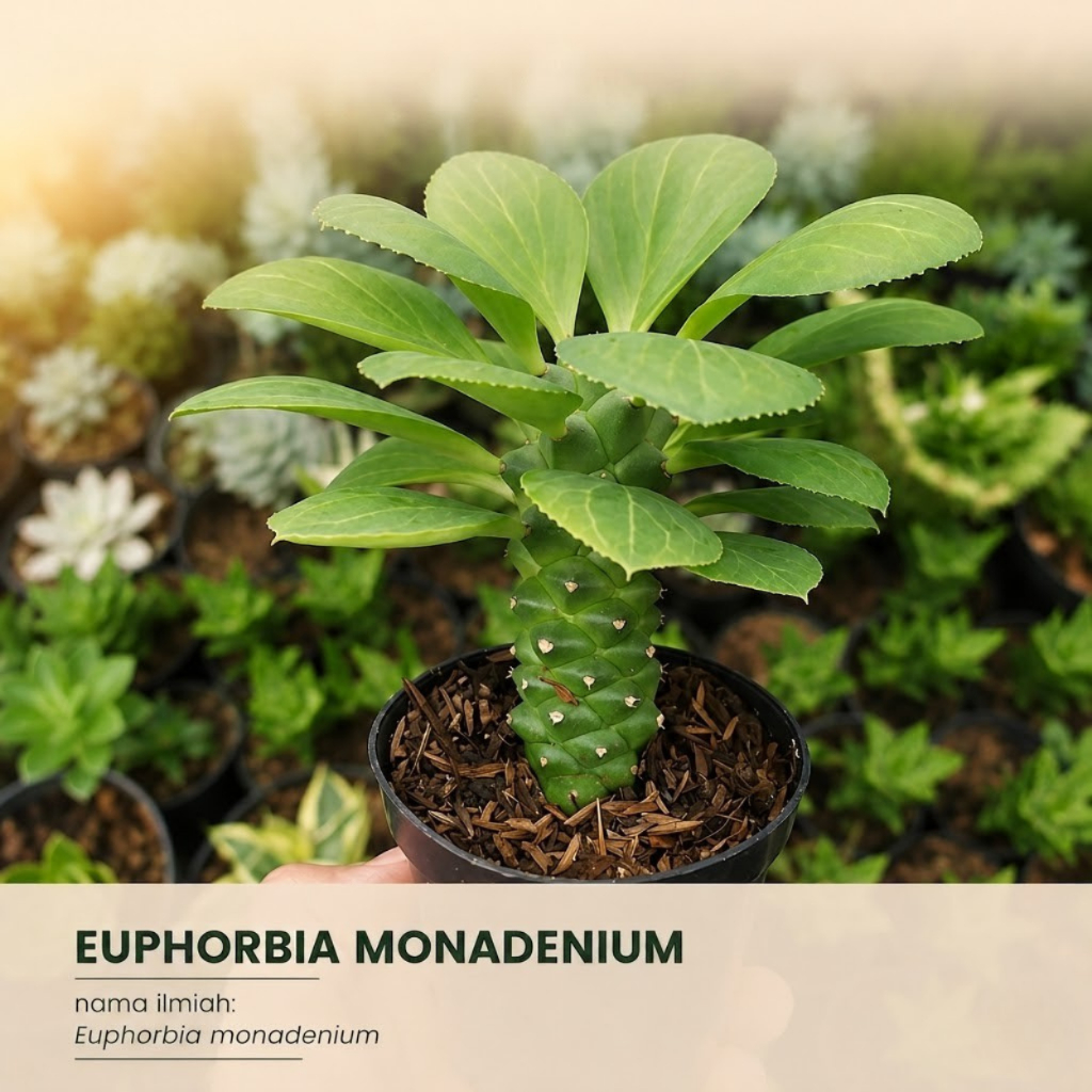 Euphorbia Monadenium Hijau Tanaman