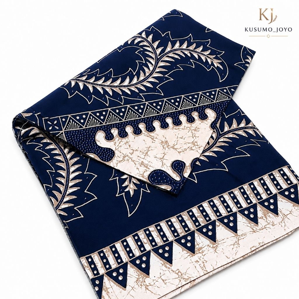 Udeng Jawa Batik Semi Tulis Navy Classic Series 01-05 Katun Premium 100x100 Ikat Kepala Adat Jawa Ba