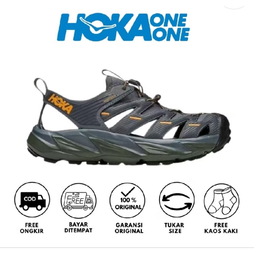 Sandal Sepatu Hiking Hoka Hopara Army Unisex | Sandal Gunung Outdoor Anti Slip Nyaman