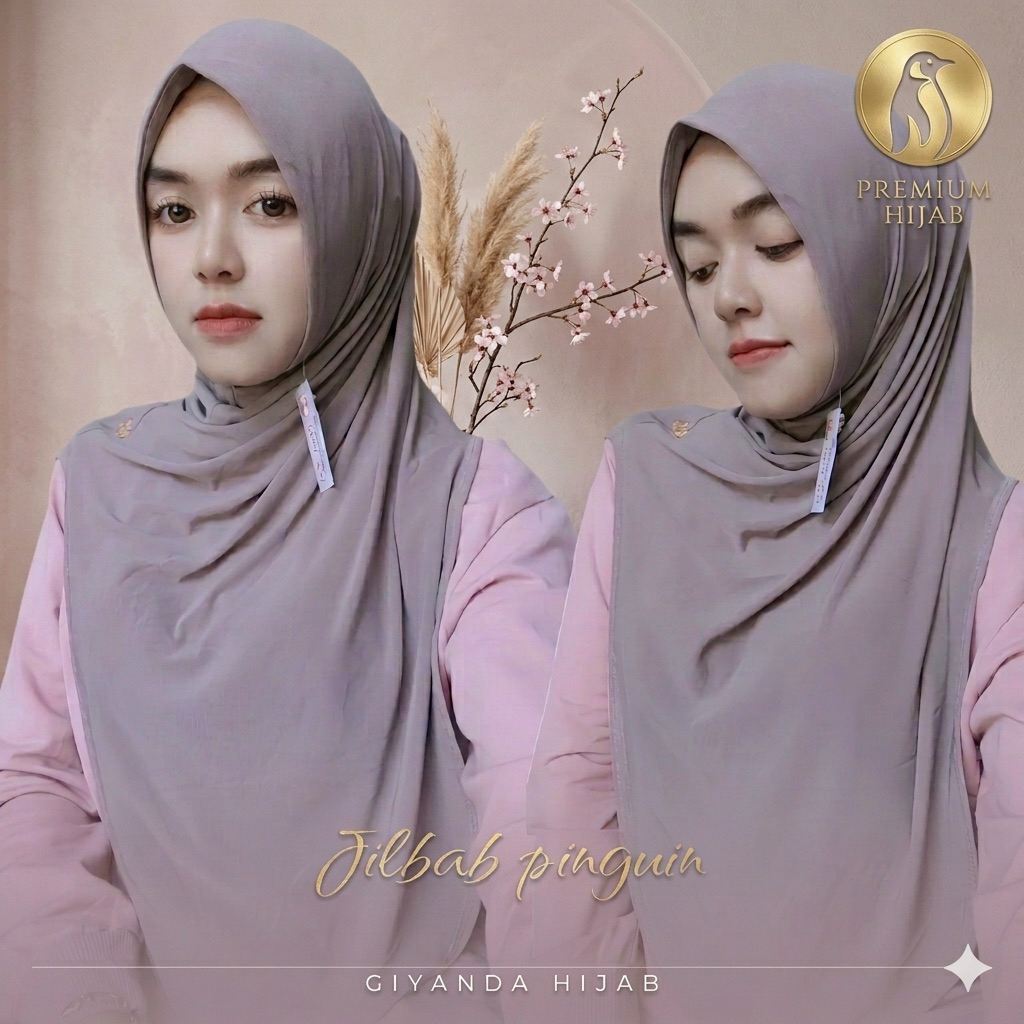 181 hijab JISO instant malay pinguin jersey HQ DOA IBU ory by Bu Nyamin
