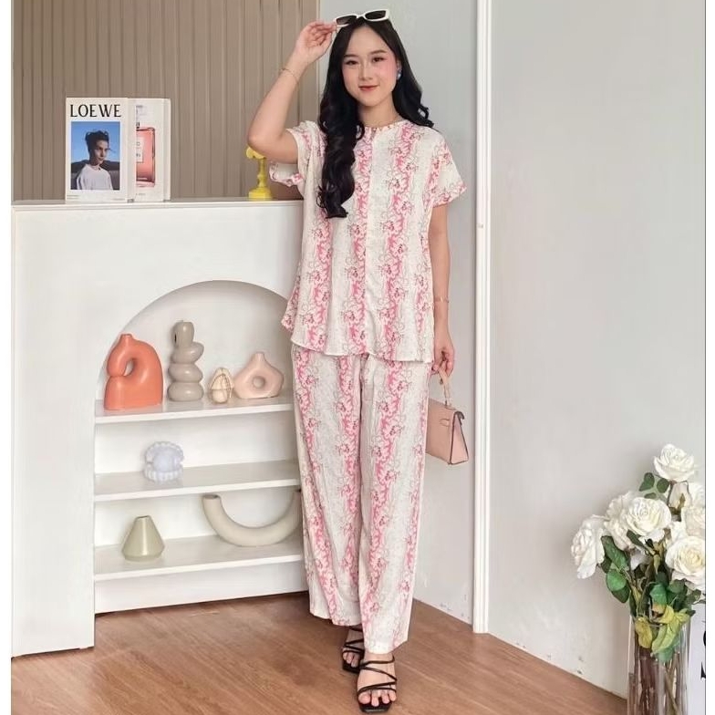 Aisha One Set by HD.id Dailywear Busui Friendly Piyama Jumbo