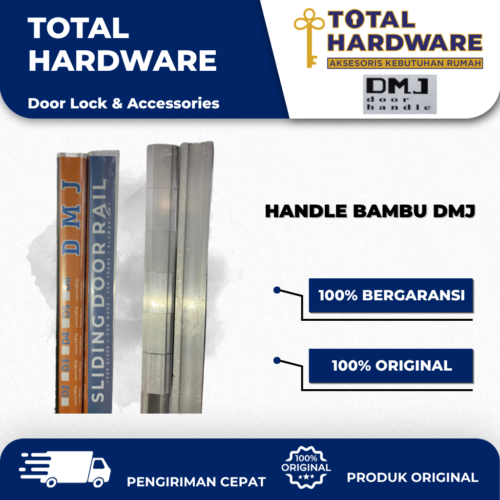 Rel Sliding Pintu Geser Aluminium Merk DMJ Original