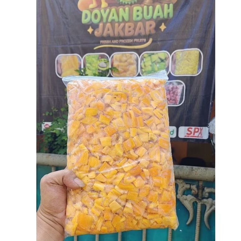 NANGKA CACAH Frozen PREMIUM 1KG Potong Dadu TOPING ES TELER CENDOL DLL