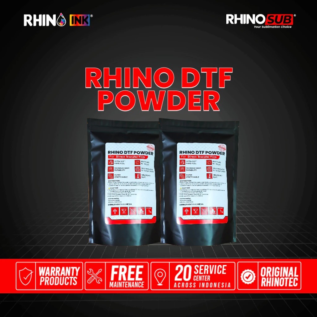 RHINOFLEX POWDER PREMIUM DTF WHITE - SABLON DTF HOT MELT ADHESIVE POWDER 1 KG