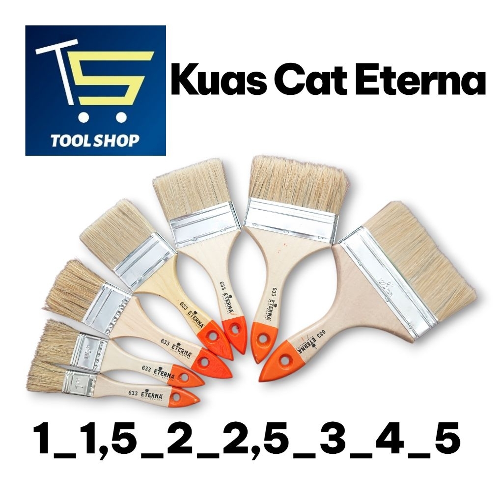 Kuas Cat Eterna 1inc 1.5inc 2inc 2.5inc 3inc 4inc 5inc