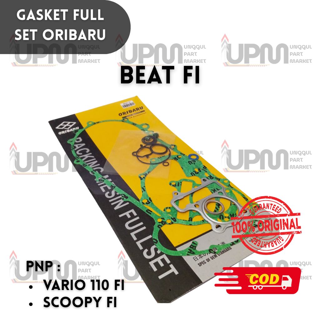 GASKET FULL SET BEAT FI / SCOOPY FI PACKING FULL SET ORIBARU