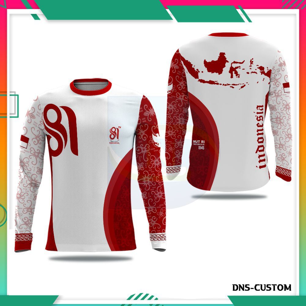 Kaos Pria 17 Agustus 2026 / Baju HUT RI ke-81 / Kaos Indonesia Merdeka Custom / Baju Agustusan