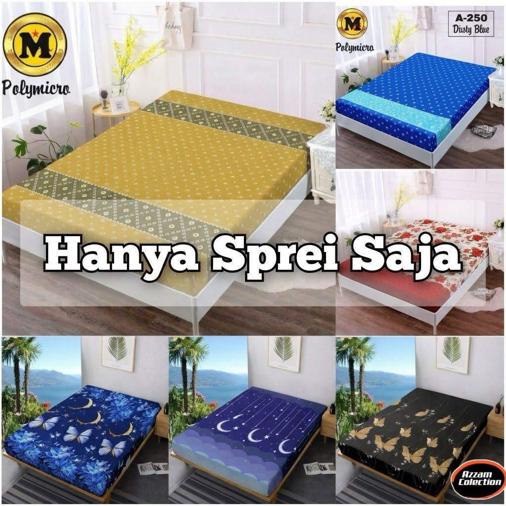 SPREI SAJA TANPA SARBAN DAN SARGUL UKURAN 180x200 160x200 120x200
