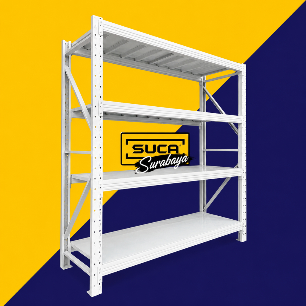 Rak Gudang SUCA Medium Duty 300 KG / Tingkat