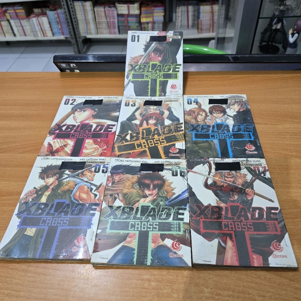 Bundle Komik X Blade Cross Volume 1-7 Preloved