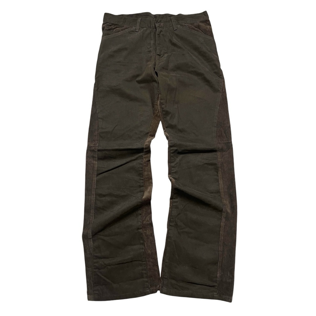 Celana jeans mix corduroy rare