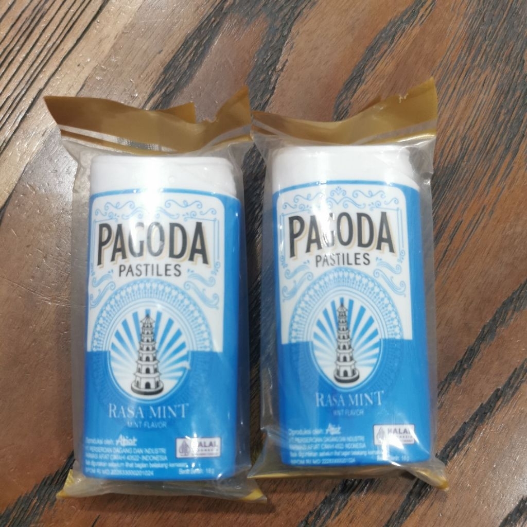 Pagoda Pastiles rasa mint permen Pagoda pastiles