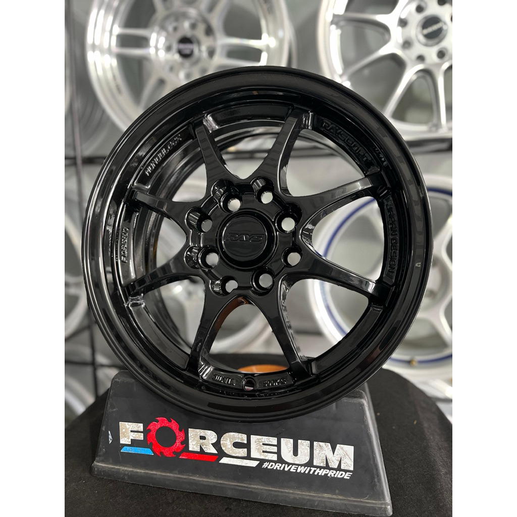 velg ce28 r14 hyper black pcd 4x100/114 kondisi baru