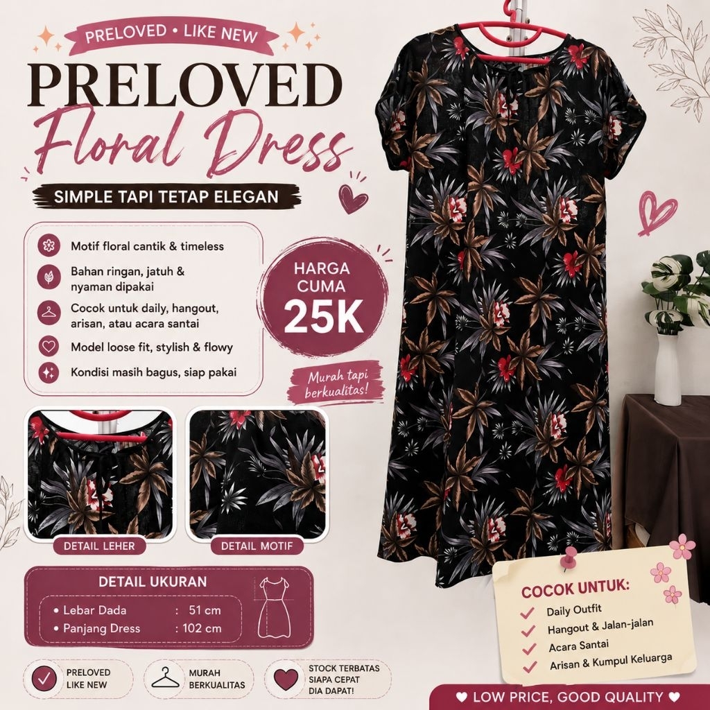FLORAL DRESS PRELOVED