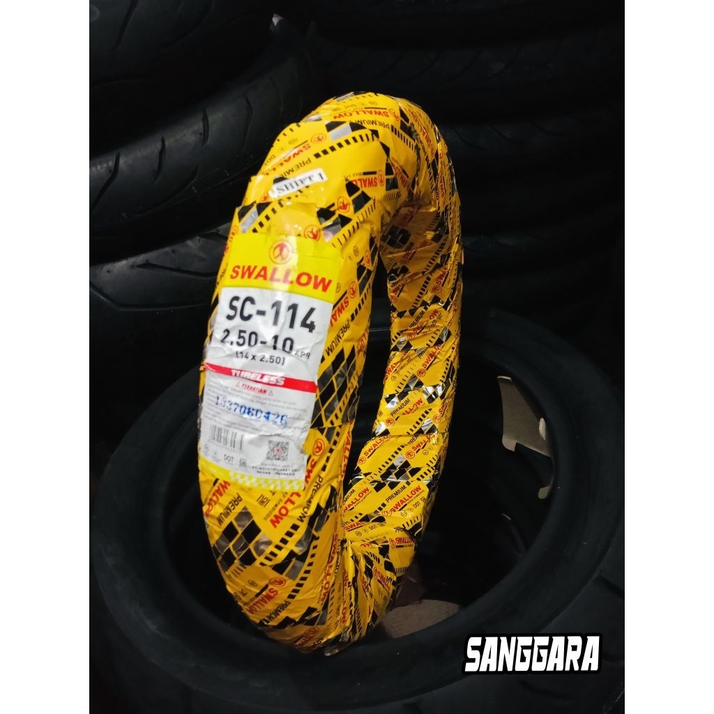 Ban Luar 250-10 SC114 70/90-10 Swallow Tubeles