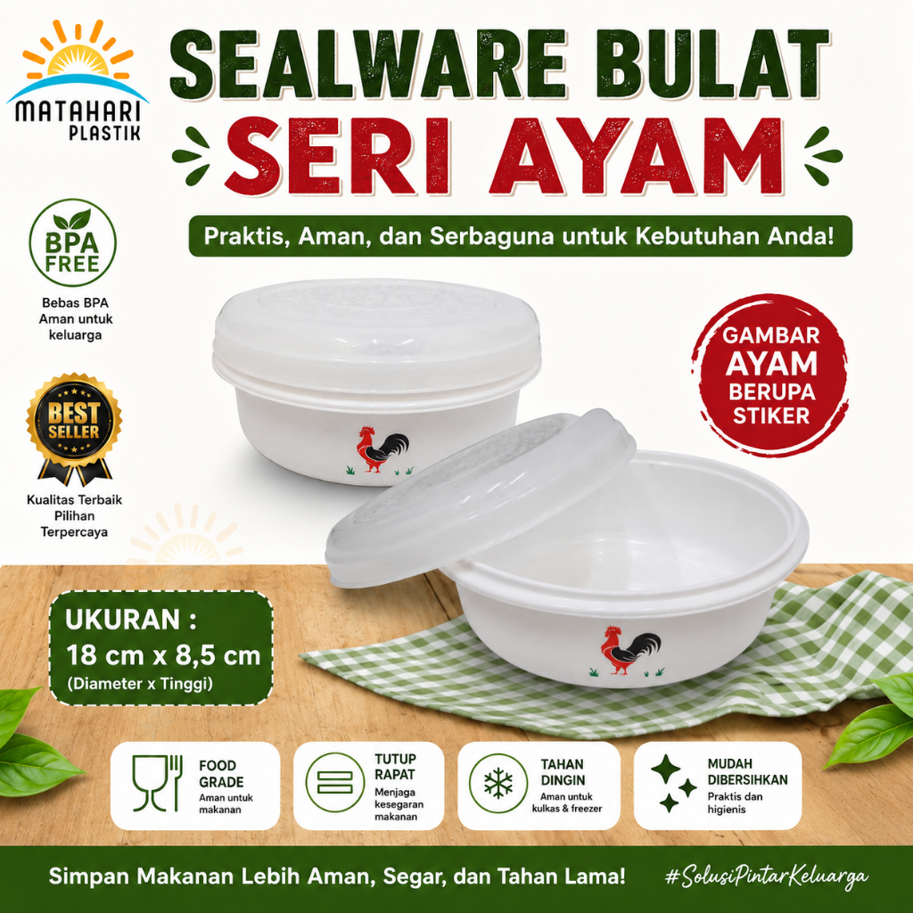 Toples PlastiK/Seal Ware Bulat Kenzo/Sealware Bulat Plastik/Sealware Bulat 18/Sealware Bulat Cantik