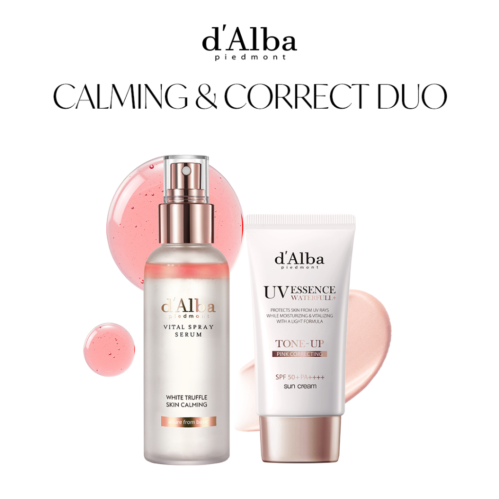 d'Alba CALMING & CORRECT DUO (d'Alba White Truffle Vital Spray Serum 100mL & d'Alba Waterfull Tone U