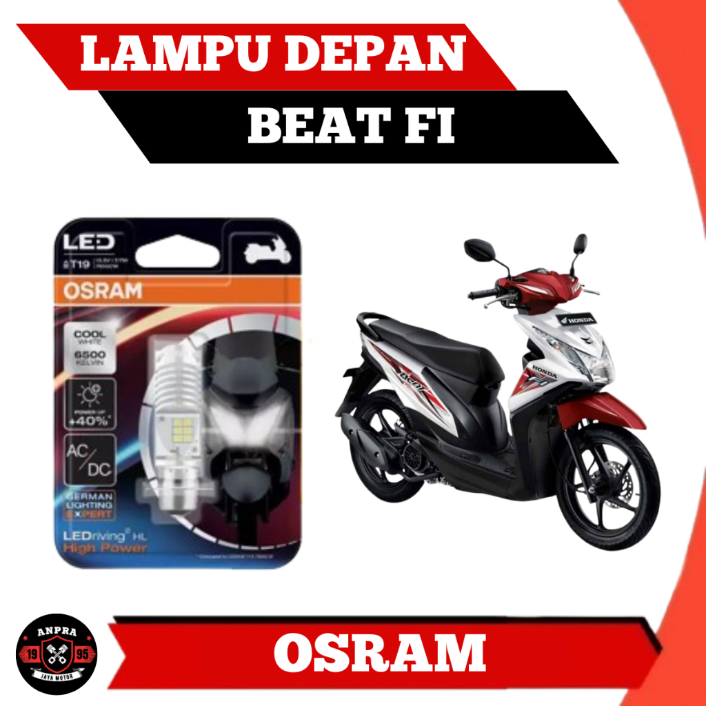 OSRAM LAMPU DEPAN LED OSRAM HONDA BEAT FI ORIGINAL PNP