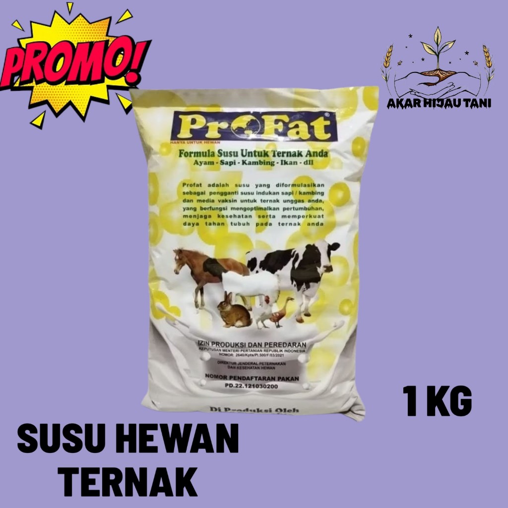 PROFAT SUSU TERNAK KAMBING 1KG - Susu Hewan Ternak untuk Sapi Kambing Ikan Ayam