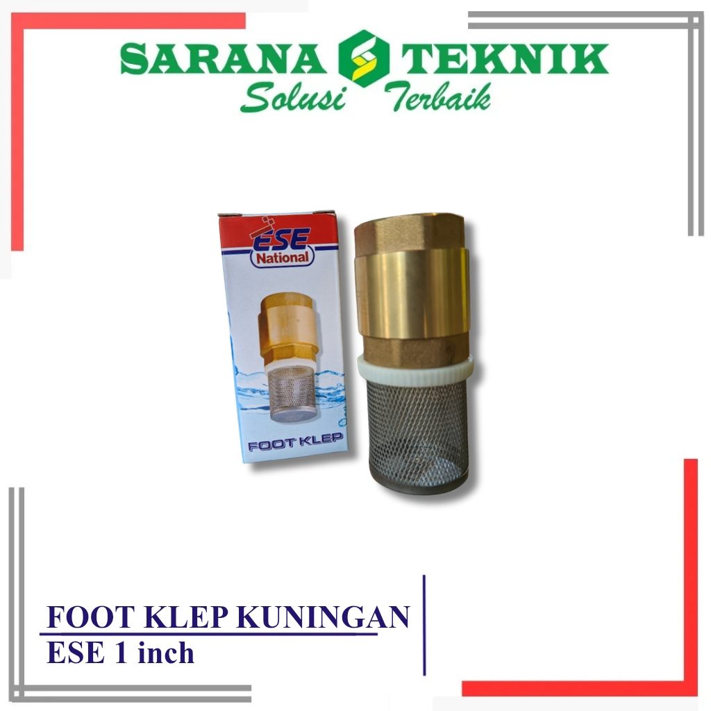 FOOT KLEP / SARINGAN FILTER POMPA AIR KUNINGAN 1 INCH ESE
