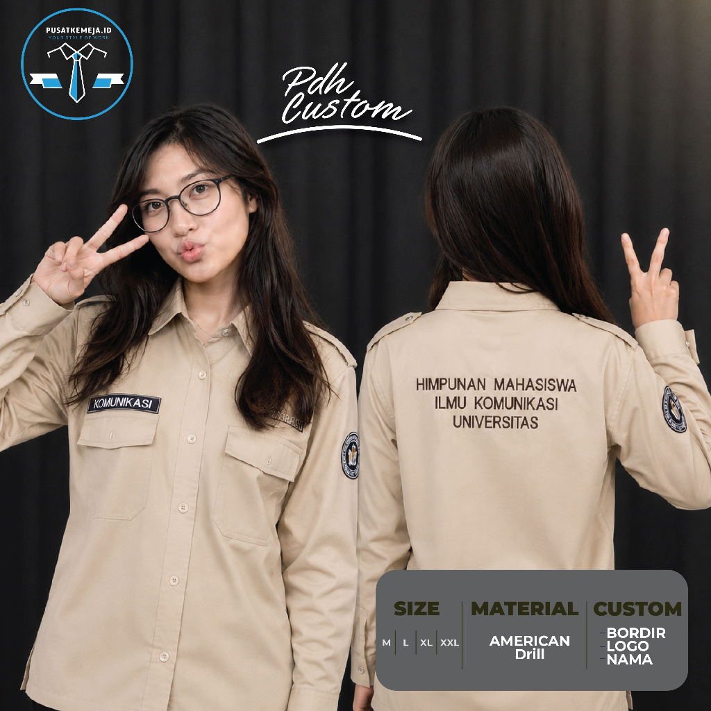 Baju Kemeja Tactical Taktikal PDL PDH Kerja Kantor Komunitas Original Premium Lengan Pendek Material