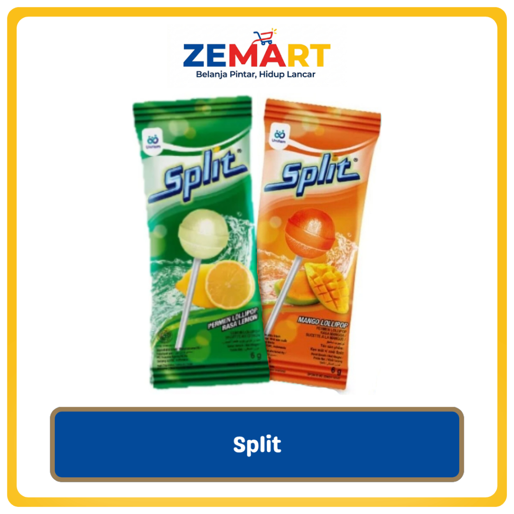 Split Permen Lolipop Soda Rasa Buah All Varian