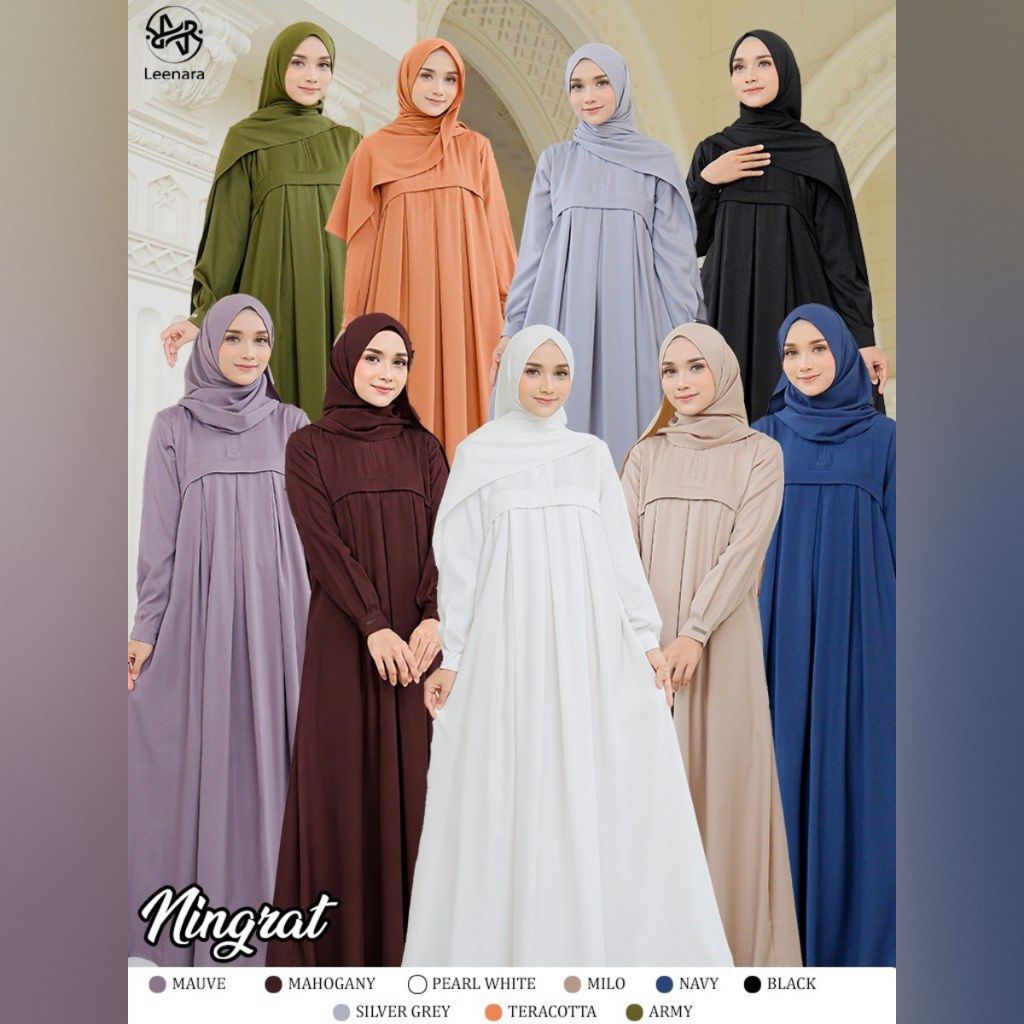 ( HARGA YG TERTERA HARGA DP ) OPEN PO GAMIS DEWASA || NINGRAT BY LEENARA || DRESS DEWASA