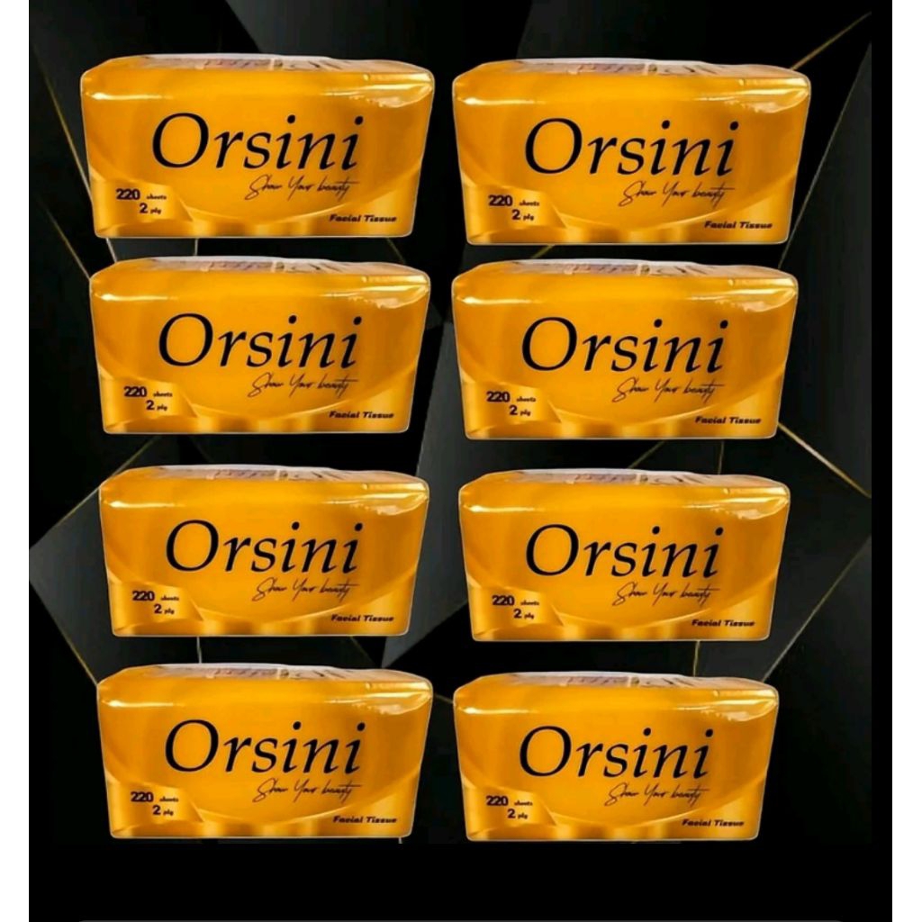 paket murah... 8 pack tissue orsini 220 shett/2ply