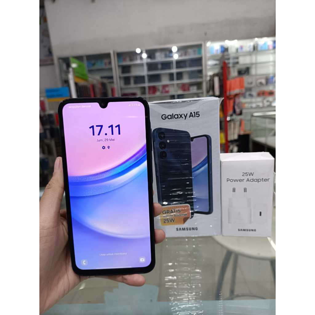 SAMSUNG GALAXY A15 4G 8/128GB SECOND SEKEN BEKAS RAM 8 INTERNAL 128