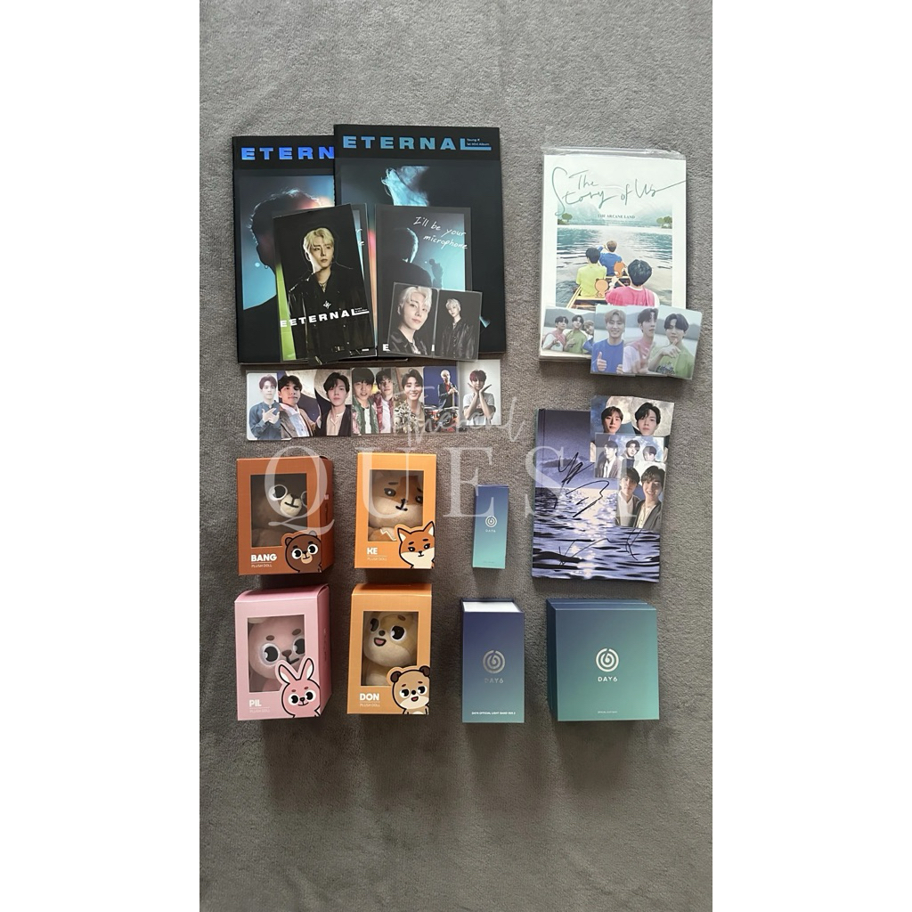 DENIMALZ 2020, LIGHTBAND DAY6 V1&V2, LIGHT KEYRING DAY6, EVEN OF DAY SIGNED ALBUM, YOUNG K ETERNAL A