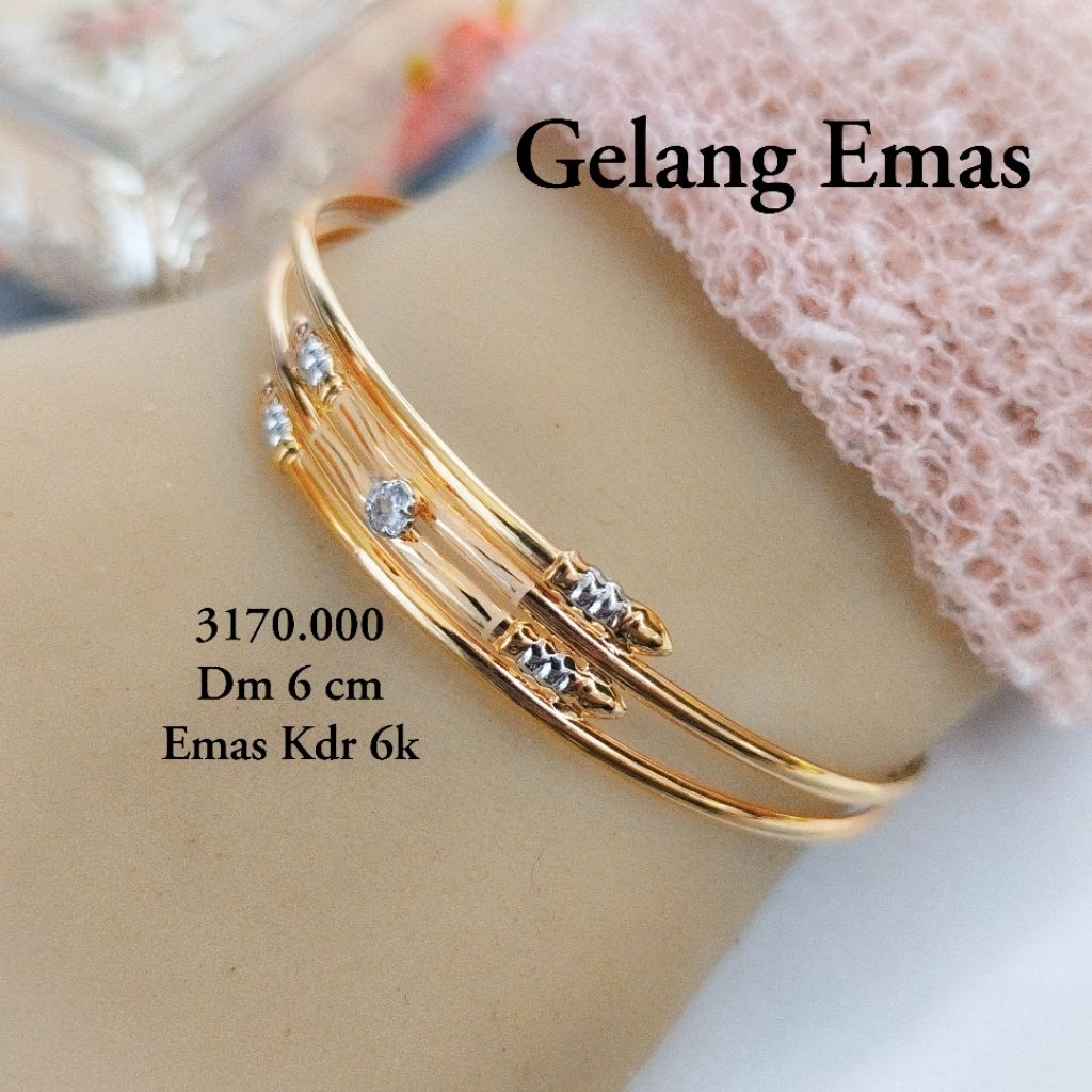 Gelang kuku macan Kdr 6k emas