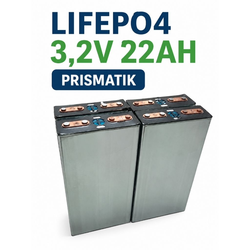 BATERAI BATRE LIFEPO4 PRISMATIK 3,2V 22AH BEKAS COPOTAN